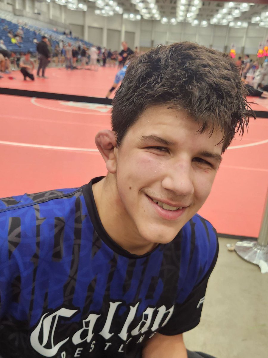 Punched my ticket to Fargo! Placed 5th at Central Regional in Ft Wayne, IN tonight. 8 matches..14 hours.. but well worth it. Thanks to all my coaches and teammates <a href="/CallanWrestling/">Callan Wrestling Academy</a>