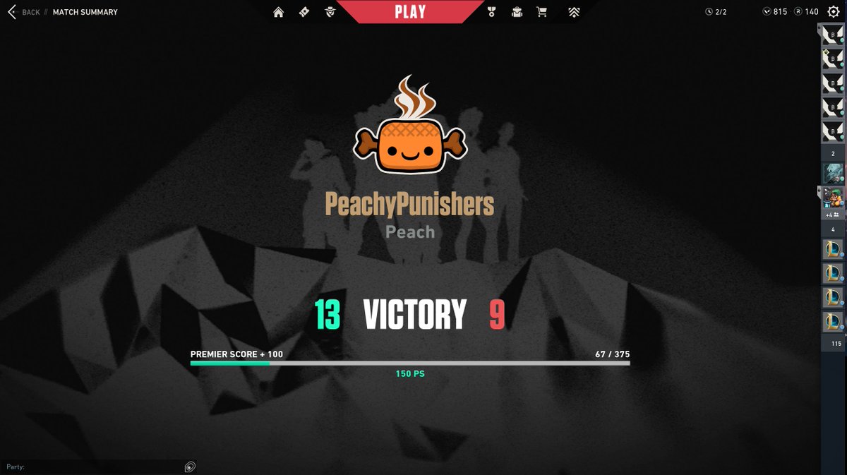 munkeymo's tweet image. Peachy Punishers went out with a bang for Valorant Premier. Although we didn't make playoffs, hopefully we ruined some other people's chances. @STPeach @Alex_Alvarez650