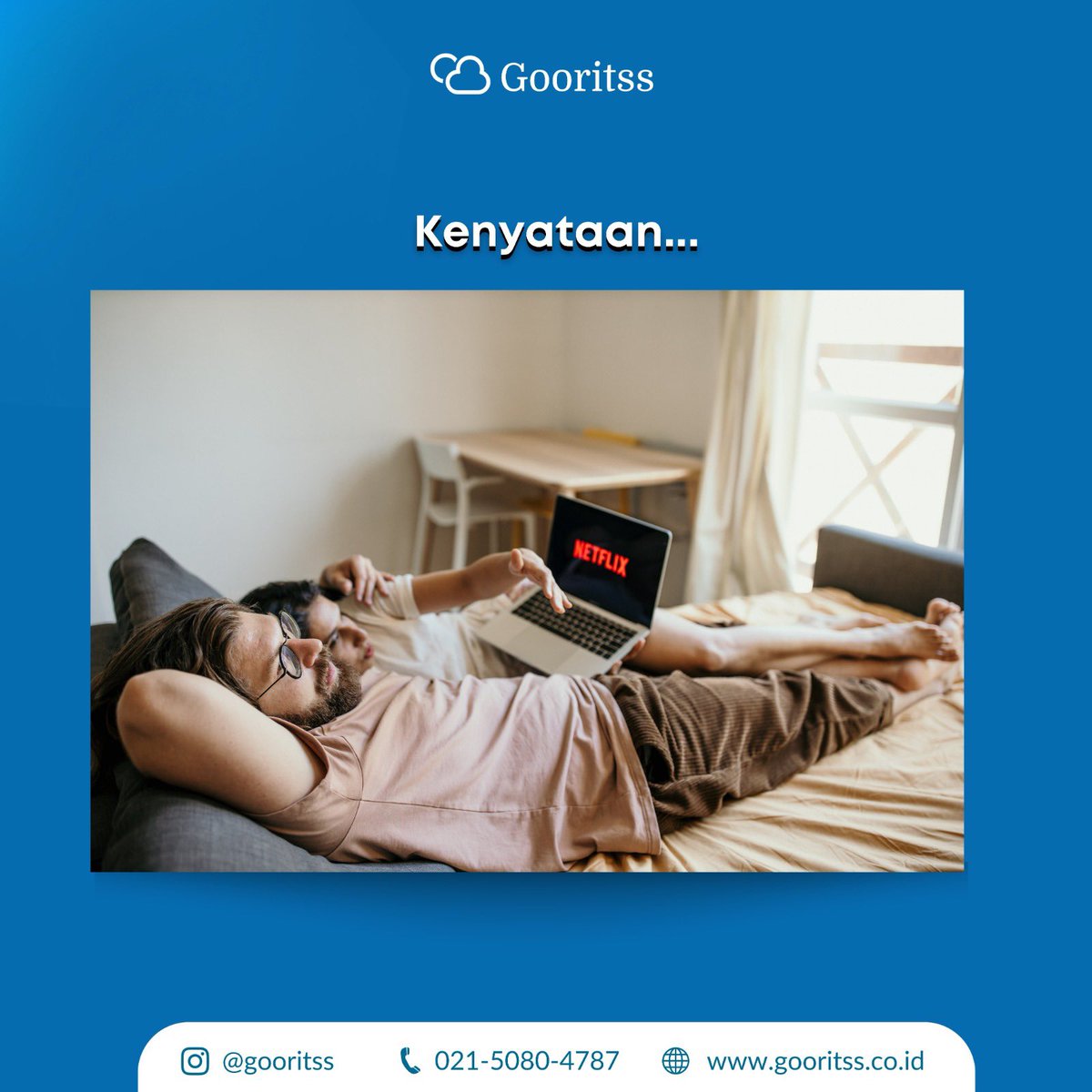 Gooritss_ID's tweet photo. Ya gimana yah! Kalau udah weekend mode lelah aja rasanya π₯
#Go For IT, Reach for the Sky
More info about Gooritss
βοΈ 021 5080 4787
π https://t.co/7qSRiONkpt
πhttps://t.co/hsCSTsu5Ka
#weekend #weekendtime #happyweekend #weekendproduktif #gooritss https://t.co/ghaudjAXNV