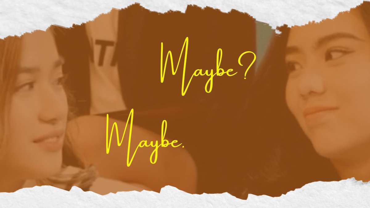 𝐌𝐚𝐲𝐛𝐞? 𝐌𝐚𝐲𝐛𝐞.
-a mikhaiah au-

• Aira goes home for the summer to attend her sister’s wedding festivities and meets Mikee, one of the girls from the entourage. •