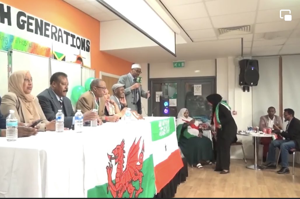 We celebrated 18 May 2023, inside the Welsh Assembly, Senned with Sl Minister of Foreign Affairs, Kayd, Edna Aden, Jane Hunt, Minister of Social Affairs, and our Alun Michael, Police Commissioner of Wales. Long live SOMALILAND #Somaliland #Somaliland18May2023 @VPsomaliland