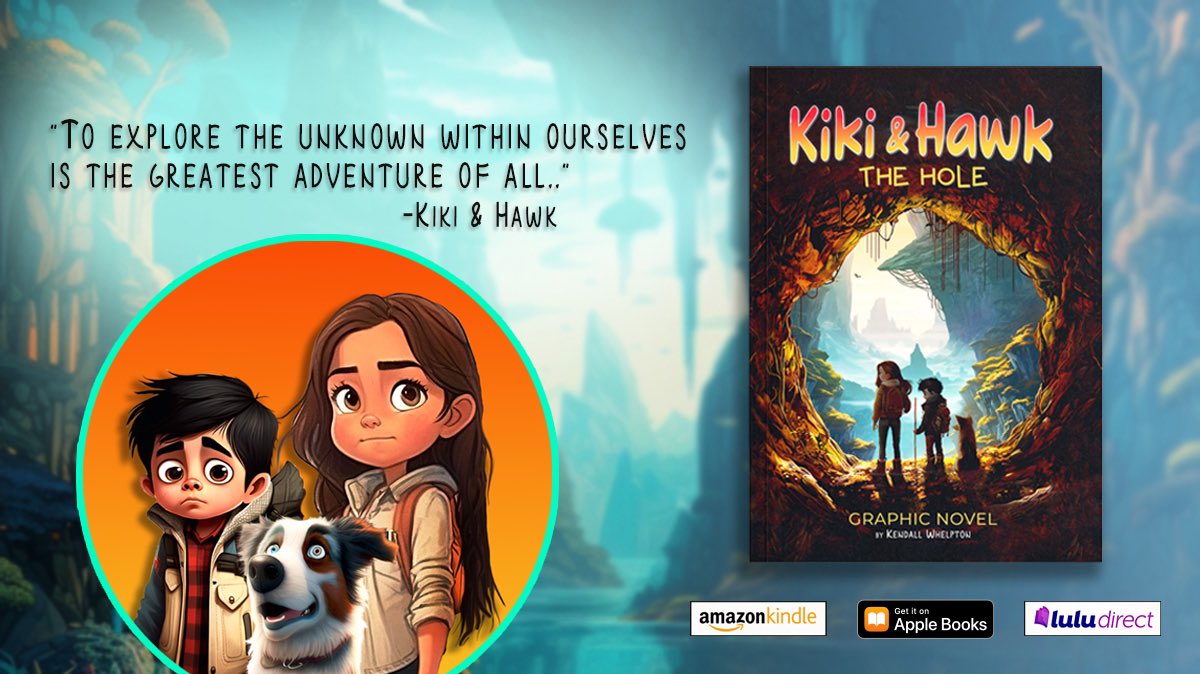 Just published my first book! Kiki &amp; Hawk: The Hole is a children’s adventure book for kids 8 and up.
My kidos love the story and yours will too. Check this out! a.co/d/c3MwcSr

 #childrensbook #adventure #kidsbook