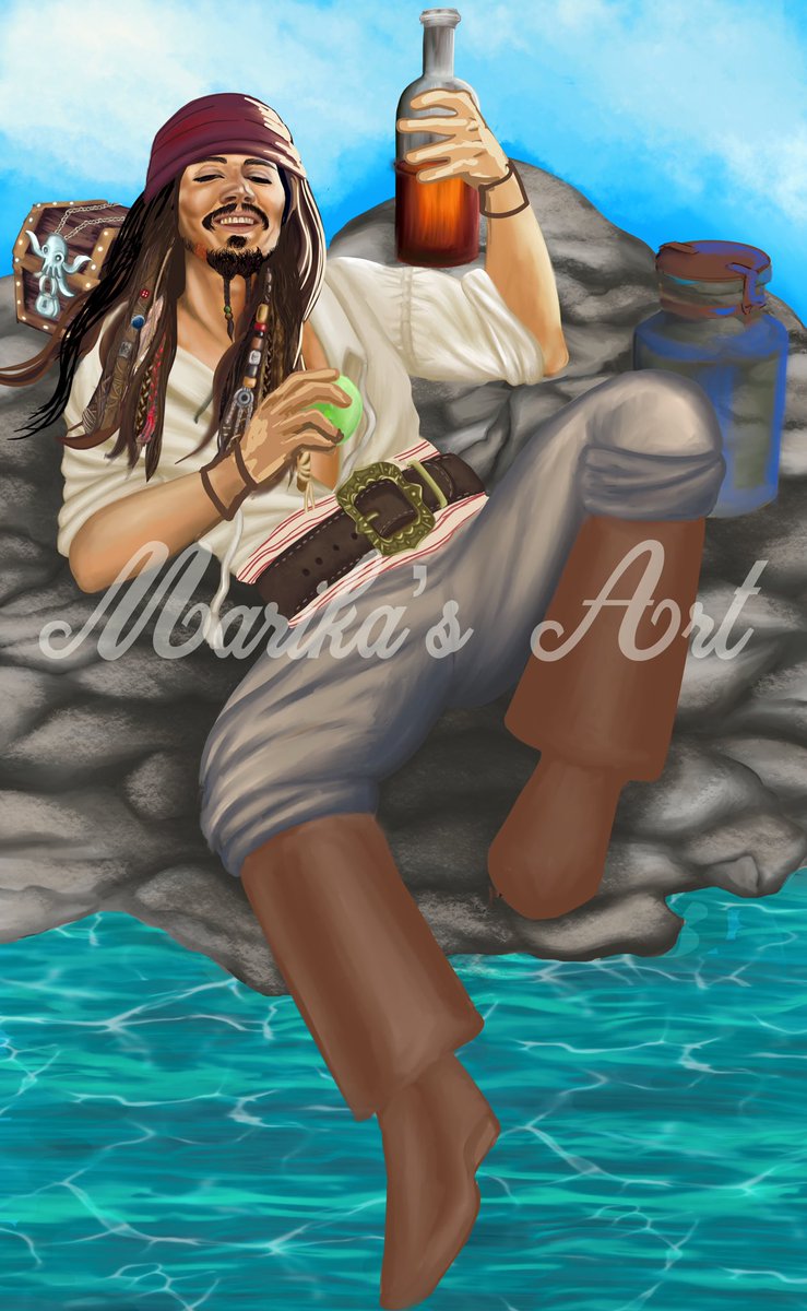 Wip Captain Jack Sparrow.
Through my artistic journey I’ve had a lot of inspiration from my son, also an artist, he’s taught me to go outside my comfort zone of static posed portraits to try and create, feeling, emotion and a sense of movement and life to my art. I’m learning