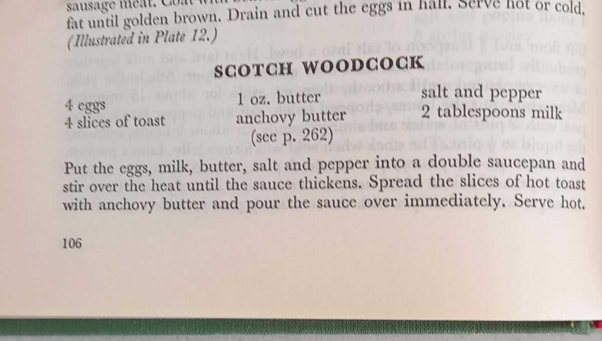 Iamcheyenneblue's tweet image. Adventures in old-fashioned European cooking: British. Scotch Woodcock. A lot of anchovies + sloppy sauce (repurposed as scrambled eggs)
Rating: per the recipe 4/10. my way 7/10
Would I make again? My way, yes. With sauce, no

#europeancooking #oldfashionedfood