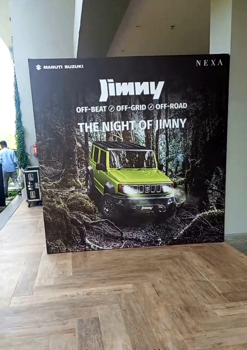 IamTarunJoshii's tweet photo. Absolutely loving this..
JIMNY is finally here
Get behind the wheel of a legend. Rule the road and off-road with the all-new Jimny.
#NEXAJimny #MarutiSuzukiJimny #Jimny
#Offroad #ProOffroader #Jimny4x4 #JimnyLife
#NEXA #Createlnspire
#JimnyTales #AllNewJimny #5Door #AlIGripPro https://t.co/ldeLBIFJNc