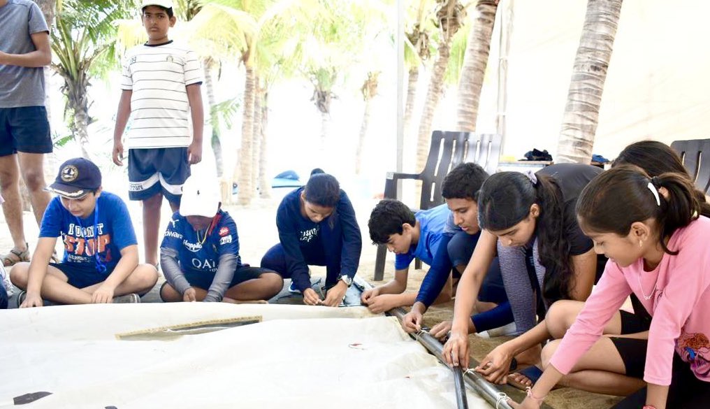 IaSouthern's tweet photo. Sailing #SummerCamp conducted by MG&G Area Sailing Club, #Mumbai. The event witnessed participation from enthusiastic youngsters, dependents of #ArmedForces personnel& Civil Defence. Environmental Awareness & #BeachCleanliness Drive also organised
#BeatPlasticPollution
#adventure https://t.co/IObnLmIgky