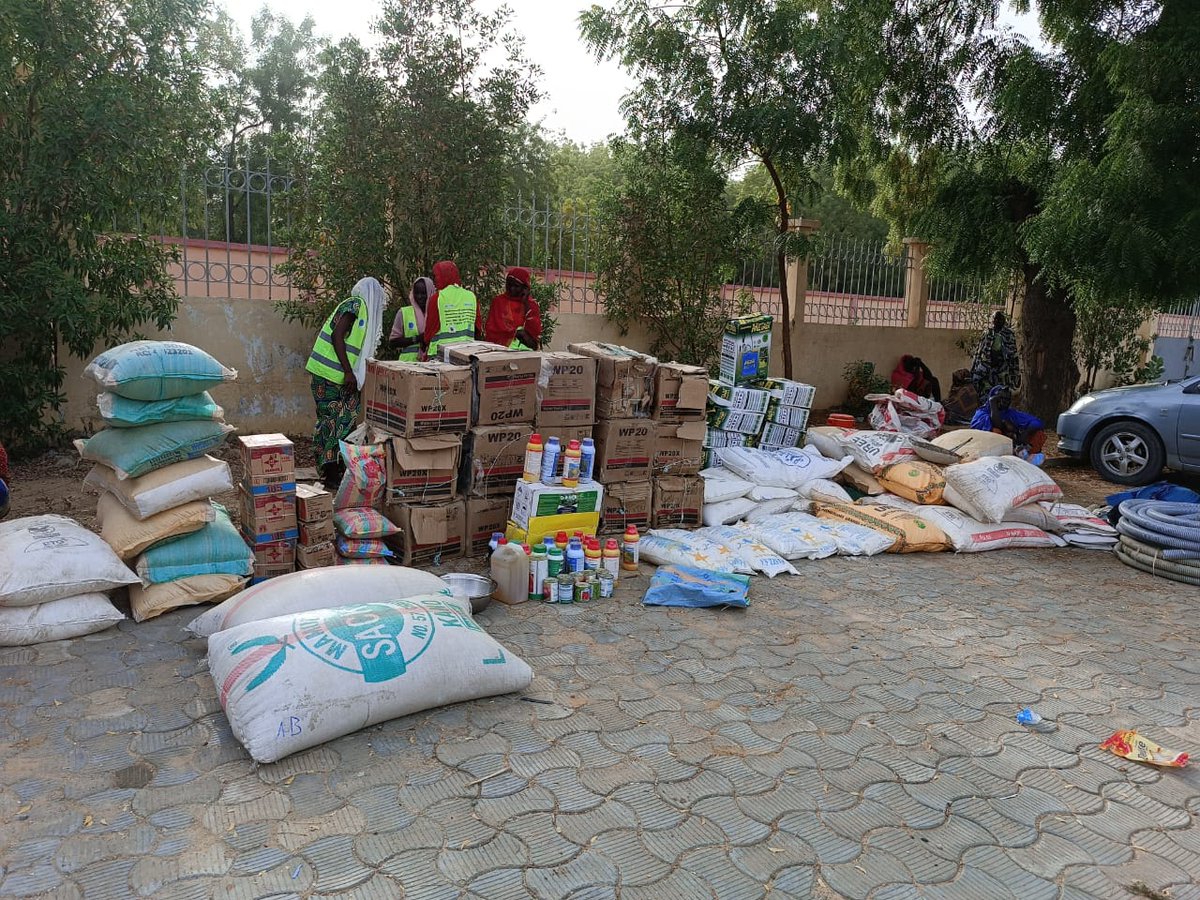 DebangWiwa's tweet photo. @UNPeacebuilding @whocmr
A Kousseri, ce 09 mai 2023,77 jeunes à risque ont préféré l'agriculture à l'enrôlement dans des groupes armés.
Ils ont en effet reçu des kits de production maraîchère du projet "santé au service de la Paix"mis en œuvre par #OMS-#OIM et financé par @UNPBF. https://t.co/5Cz5vJPadW