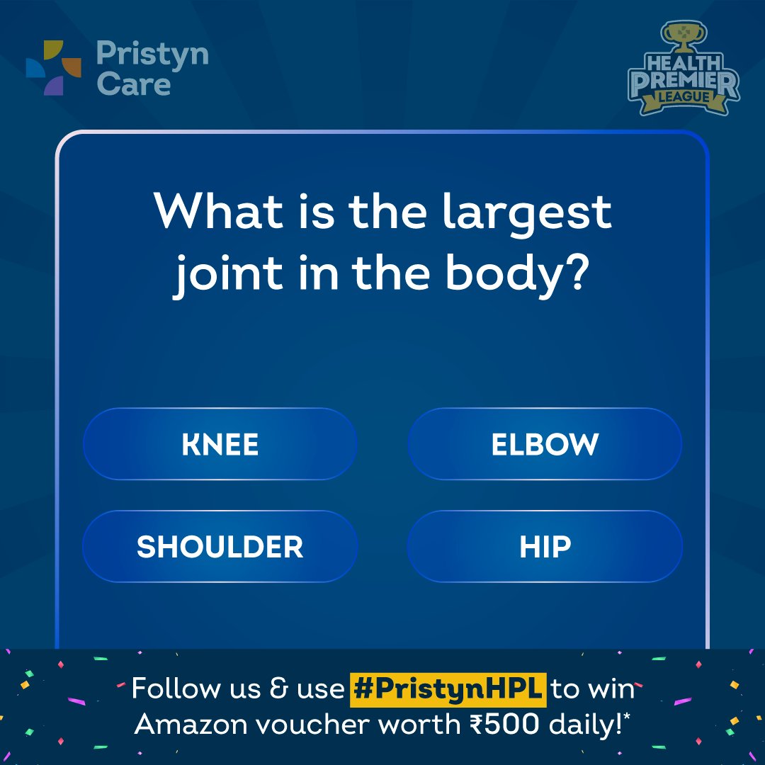 Today's question for Health Premier League is here!  Follow us to participate.                         
#healthyrewards #contestalert #giveaway #giveawayindia #instacontest #contestprep #contestalert #contest #contestindia #playandwin #play #instagame #instacontestalert #player
