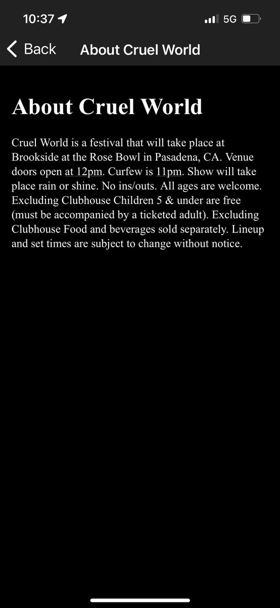 ScorpyoRising's tweet photo. @cruelworldfest “Show will take place rain or shine. No ins/out.” You said it, not me. How’s that refund coming along, Cruel World? https://t.co/7mLXvLEw2i