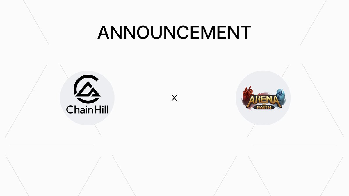 We're thrilled to announce our lead investment in Arena Of Faith's seed round, with $1.75M to fuel their journey in disrupting the MOBA gaming industry. Let's build the future of gaming together! <a href="/moba_aof/">Arena of Faith</a>  #Web3Gaming #ChainHillCapitalInvests #ArenaOfFaith #Web3 #MOBA"