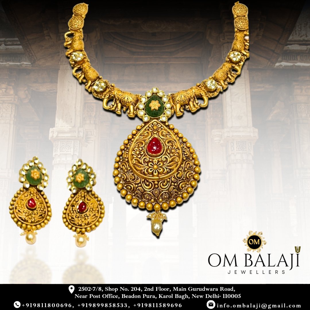 A piece of Antique Heritage Jewellery is more than just an Accessory, it Symbolizes Love, Tradition & Heritage! With Vibrant Colors and Sparkles these Jewels become a must have addition for your Bijoux Box.

Shop and Explore the Collection at our showroom.

#heritagejewellery