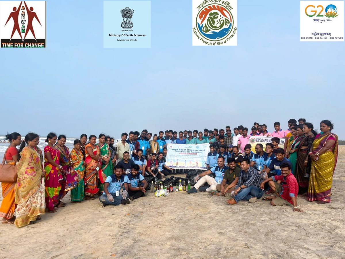 120 volunteers, 1 mission: to restore the beauty of our beaches.
Joined the @AahwanCombines organized mega beach clean-up at #ParadipBeach, an incredible initiative under India's #G20 presidency. 🌊♻️  #IndiaG20Presidency
#G20BeachCleanUp
@DharitriLive1
@SatpathyLive
@pccfodisha