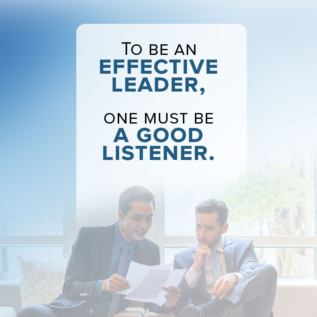 Listening is the window to a new perspective. It enables you to be receptive to different ideas, making you more aware & accommodating. As a leader, I truly believe that listening is a superpower. It can help one bond with teammates, thus generating a good relationship with them.