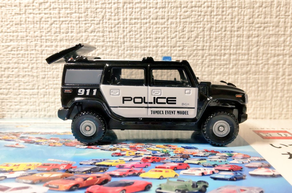 zamuseum's tweet photo. トミカ　イベントモデル
No.17　ハマー　H2　ポリスカー仕様

#トミカ 
#今日のトミカ 
#tomica
#Hummer
#minicar 
#TAKARATOMY https://t.co/OcQoDopqf7