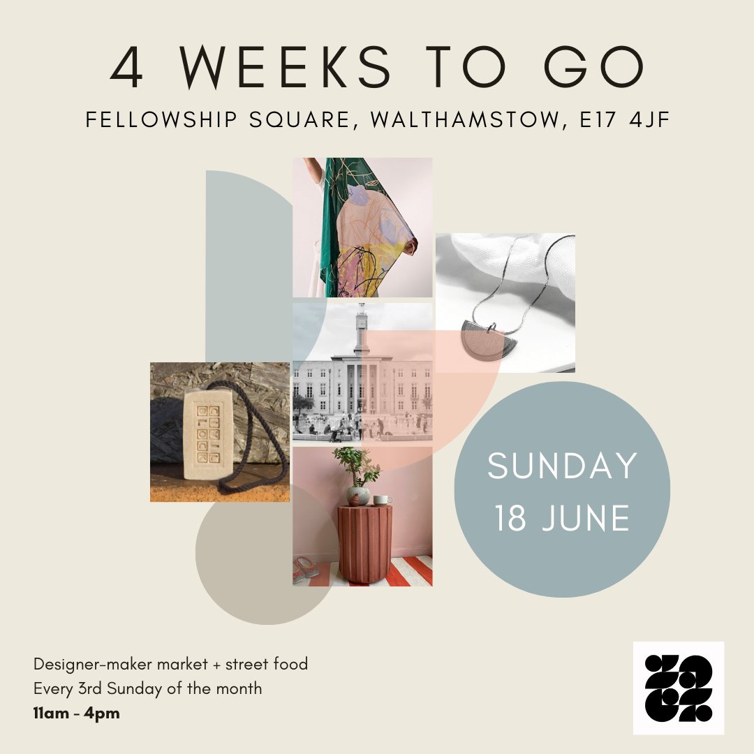 Join us at our brand new market location in just 4 weeks time at Fellowship Square in Walthamstow, outside Walthamstow Town Hall! Our market will be taking place every third Sunday of the month, and the first date is Sunday 18th June.