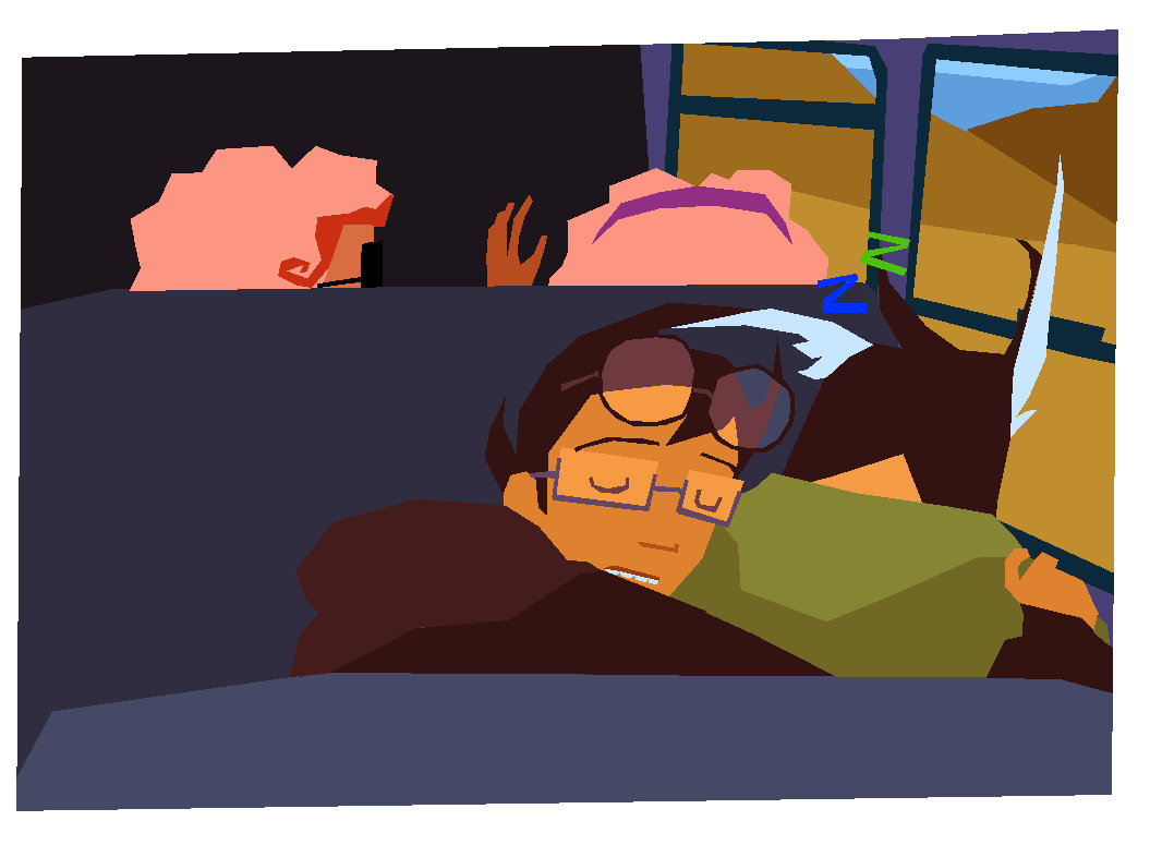 nvm you guys get ONE drawing. based on me and my friends trip back home. she fell asleep on me </3
