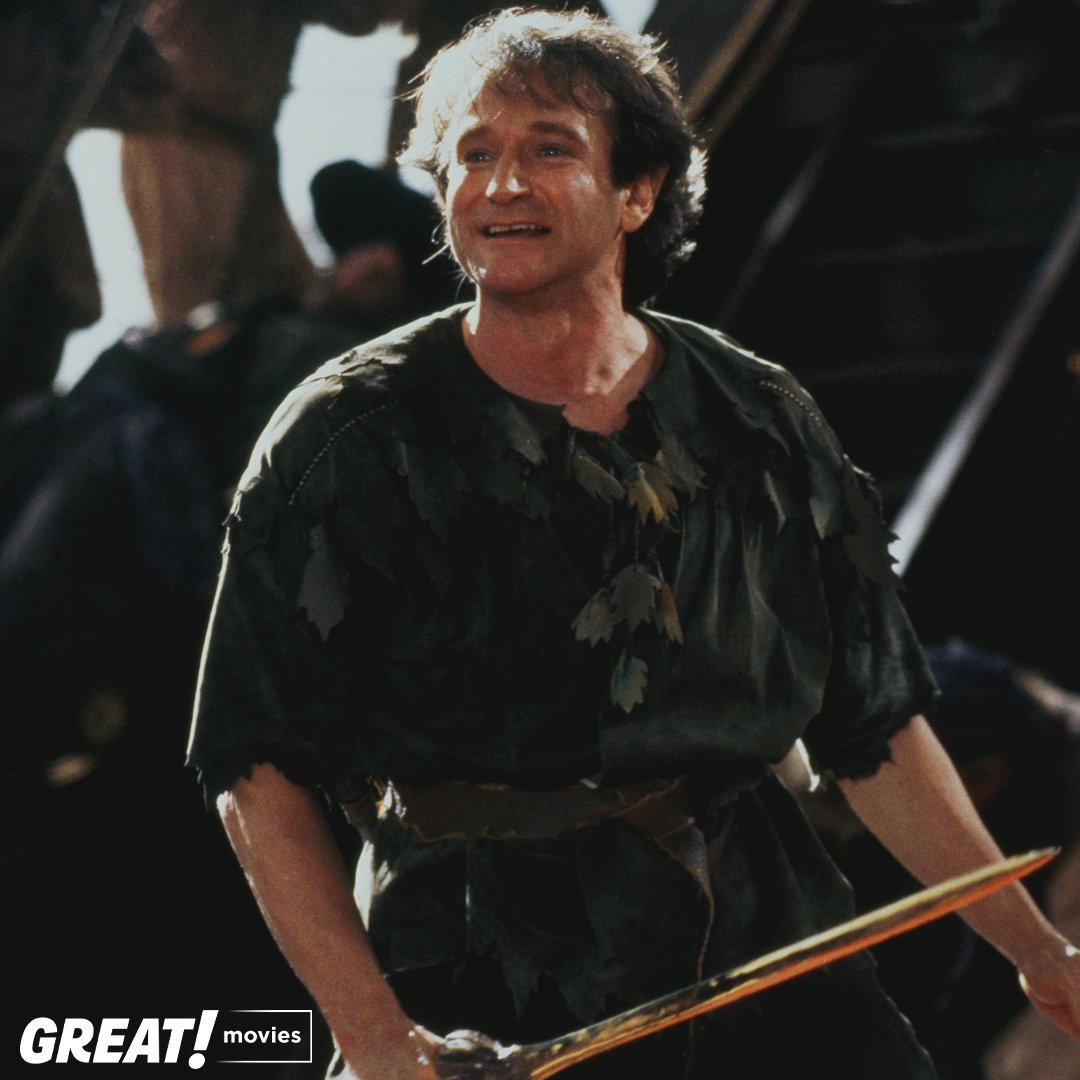Don't miss the iconic Robin Williams in Steven Spielberg's Hook, today on GREAT! movies 🏴‍☠️