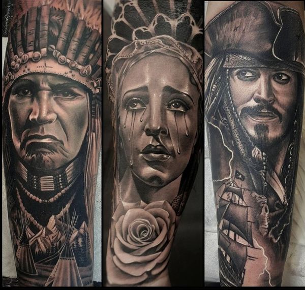Book your tattoo session with Pedro Vandiesel Tattoo .
Pedro is specializing in Black &amp; Grey and Colour Tattoo.
To book in with Pedro pop into the studio, message or call us asap!
07957 021702 or e-mail: inkden.tattoo@gmail.com