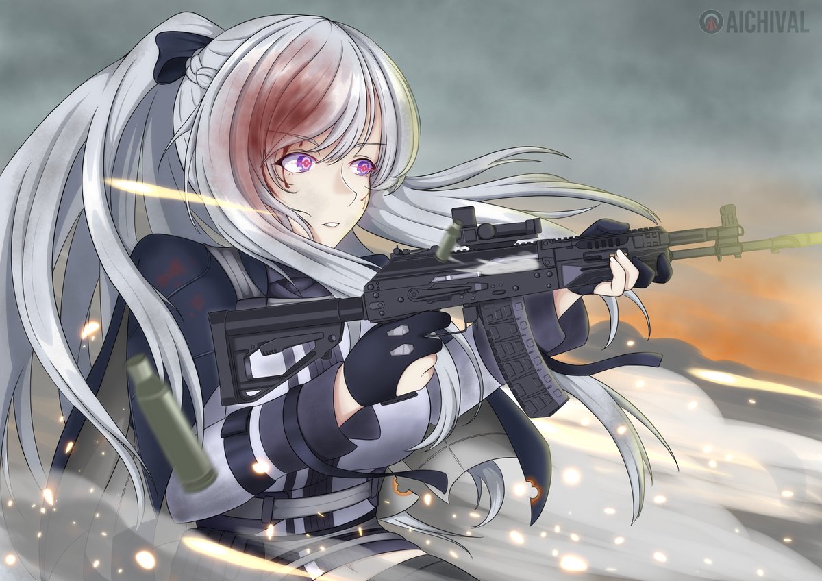 aichi_val's tweet photo. Radar scan, start. (AK-12/Girls' Frontline) https://t.co/m4Gteoz0DE