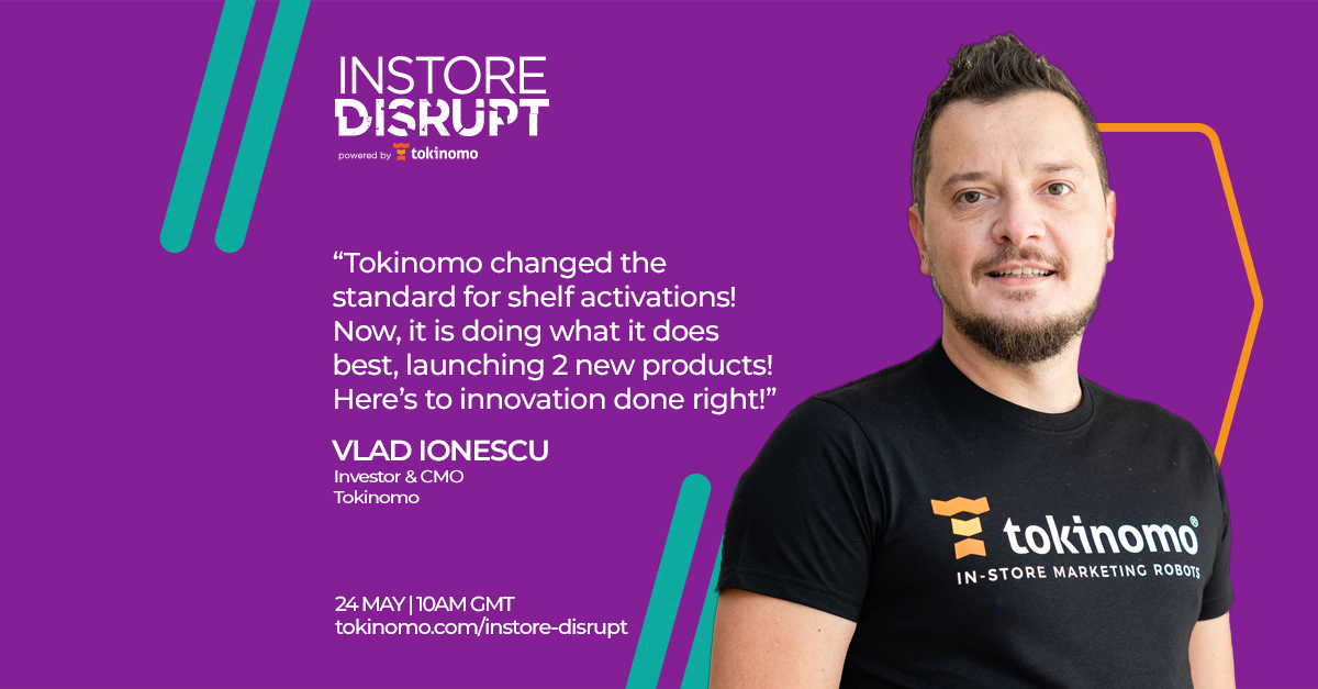 Tokinomo1's tweet photo. Don't miss @vladdione's moment from #InStoreDisrupt, on the 24th of May! After spending 5 years as the Global Head of Growth Marketing and Marketing Automation at @UiPath, Vlad took the plunge into Tokinomo. Here, he not only invests but was also the CMO.
https://t.co/9pNBIXGInU https://t.co/JEfDrikHLx