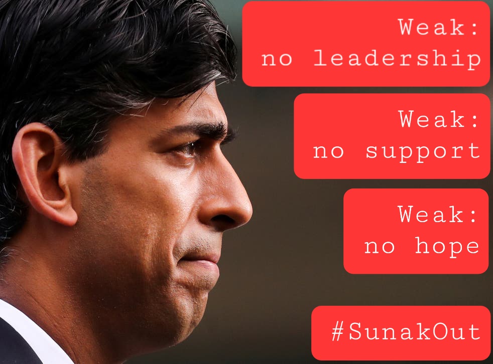 @Peston @farmerjoefred 1. Suella Braverman used her position to illegally attempt to manipulate a law we all have to adhere to.

2. Rishi Sunak would have been FULLY BRIEFED about the situation.

3. Sunak spouts on about integrity & accountability but is too weak to have any.

#SunakOut209