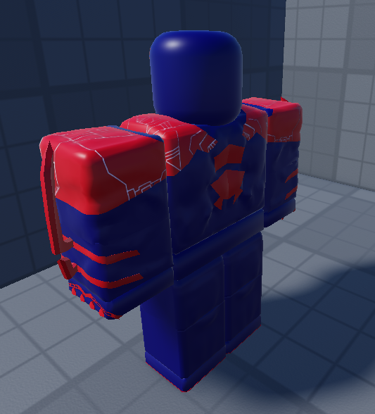 SpooksterPotato's tweet photo. Yearly post 
Across the spider-verse 2099 kinda stylized
#Roblox #RobloxDev #robloxart https://t.co/dHMa18MVqI