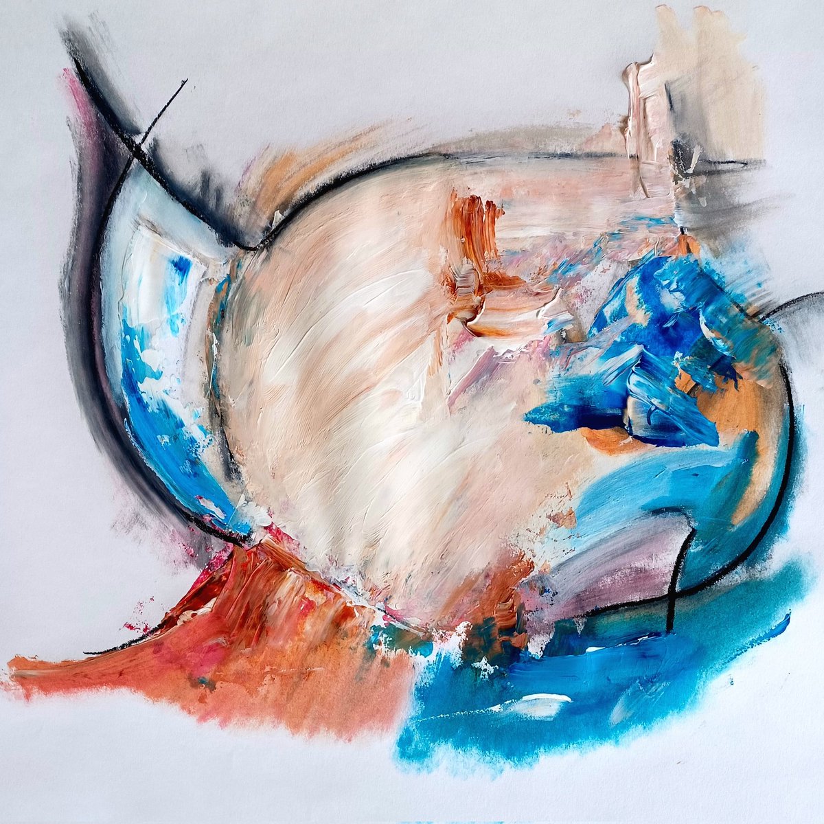 GaryCharmley's tweet photo. @politiskosmou @enzobianchi7 @Opropriodaniels @ProfJCharmley @diana_blamires @TommyBayiokos @ProfDHayes @albablustein @SimonaMangiante @eevriviades FISH THAT CREATED THE WORLD 
(surrealism) Mixed media on paper. https://t.co/yBBLUp99uc
