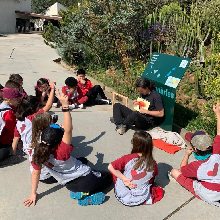 ImmaVedruna's tweet photo. L'alumnat de #3rPRIM visita el Jardí Botànic de Barcelona per ampliar el seu projecte. Han descobert la importància de la feina de les abelles pol·linitzadores tot fent una activitat.
#WorldBeeDay https://t.co/0oHBkVpOYE