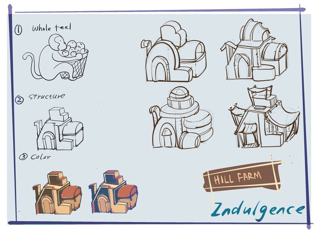 The Facility design of Hill Farm in our game INDULGENCE .

#indulgencegame #indiedev #gamedev #indiedev #indiegame #indiegamedeveloper #buildingdesign #hillfarm