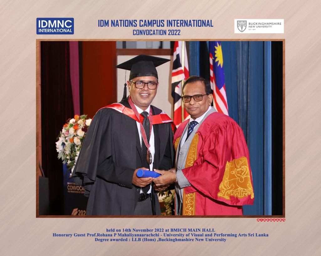 මාගේ LLB (Hons) උපාධිය   බකින්හර්ම්ෂයර් නව විශ්වවිද්‍යාලයේදී සම්පූර්ණ කළේය. මේ සඳහා වූ උත්සවය පසුගිය 2022 වසරේ නොවැම්බර් මස 22 වැනි දා බණ්ඩාරනායක ජාත්‍යන්තර සම්මන්ත්‍රණ ශාලාවේදී පැවැත්වුණි. #lka #SriLanka
#llb #sjb #colombo