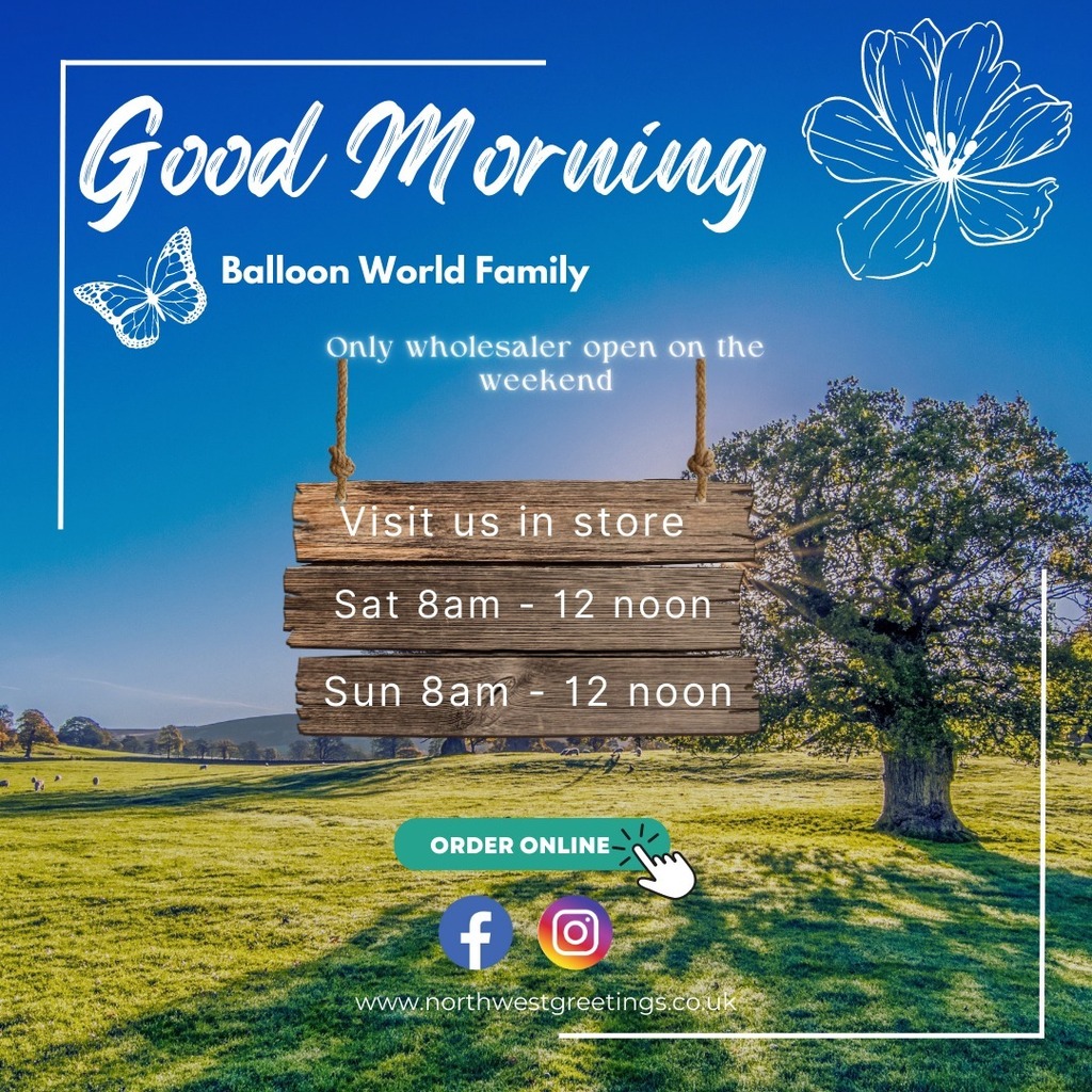 balloonworld00's tweet photo. Make sure your shelves are stocked and ready for the week! Visit us instore and online and make sure your preferred for any sale! We are always here to help, that why we are the wholesaler that works for you.
.
https://t.co/G5cLsz3lk7
.
#balloonworld #balloonworlduk #balloonwor… https://t.co/jAan5YrHz8