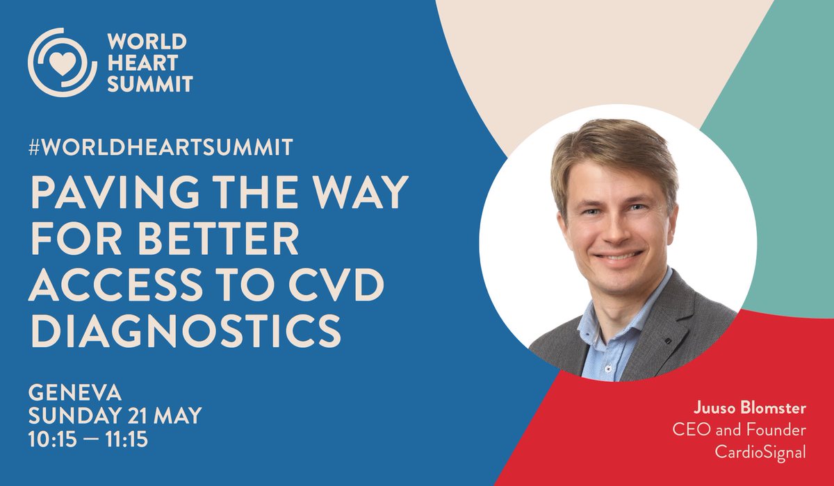 Early detection is essential to prevent #cardiovascular diseases & their devastating consequences. In this #WorldHeartSummit session at 10:15, cardiologist Juuso Blomster will discuss how to improve access to #CVD diagnostics #remotecare #healthequity #heartdisease @worldheartfed