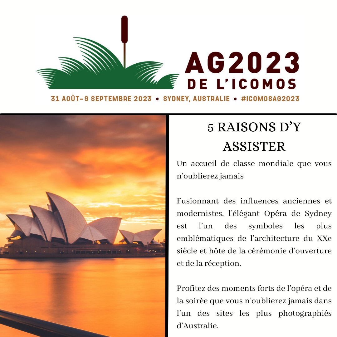 Icomos_GA2023's tweet photo. As the Early Bird registration deadline is fast approaching (31 May), over the coming days lets have a look at 5 reasons you should attend the GA2023 and be apart of something rare and amazing!
#Culturalheritage #icomos #HeritageChanges #icomosga2023 #SeeYouAtGA2023 https://t.co/asbpqtwoxy