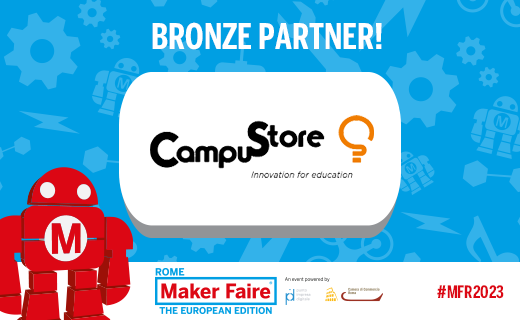 #makerfairerome welcomes #CampusStore as Bronze Partner of #MFR2023
#education