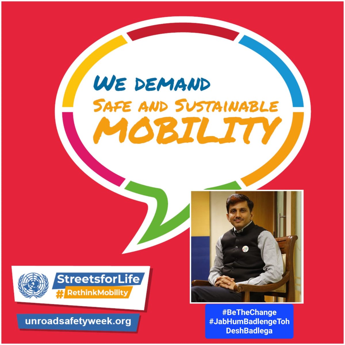 pandeyrs's tweet photo. As we come to the last day of This Year's United Nations #GlobalRoadSafetyWeek, we remain committed to save lives on Indian Roads, everyday.
#StopNot until #India is free from all #Avoidable #RoadDeaths.
Let's #BeTheChange

https://t.co/cC2dMzG1xW

#PassionWithPurpose https://t.co/OpJH2QGtSd