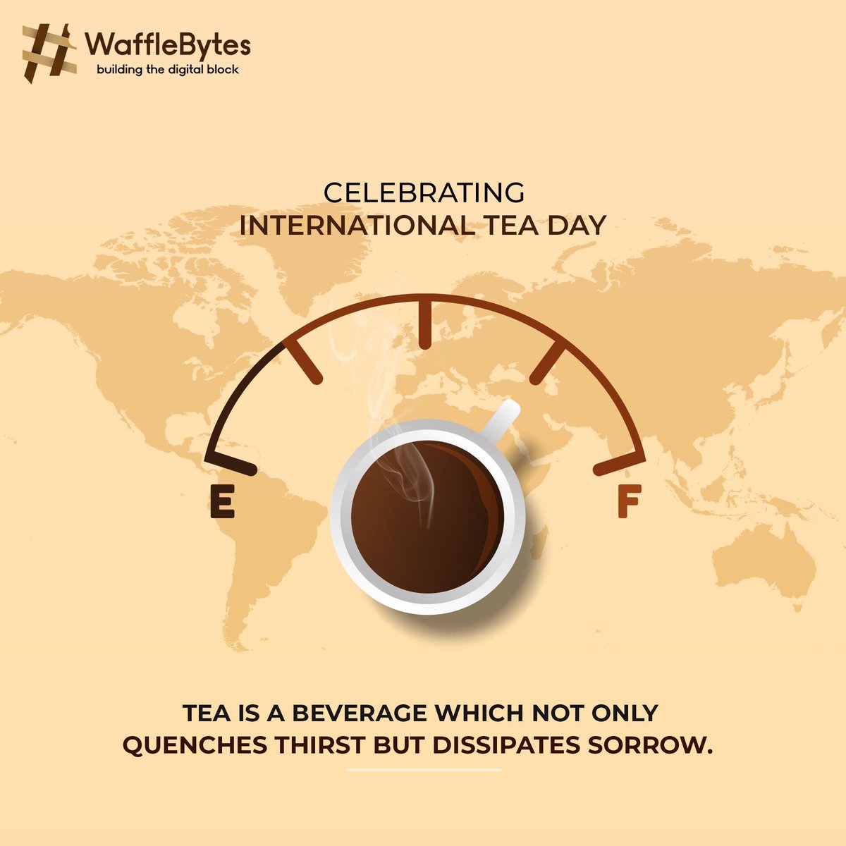 wafflebyteshq's tweet photo. Raising a cup to all tea lovers around the world. Happy International Tea Day!

#InternationalTeaDay2023 https://t.co/Dvzc5LtTTn