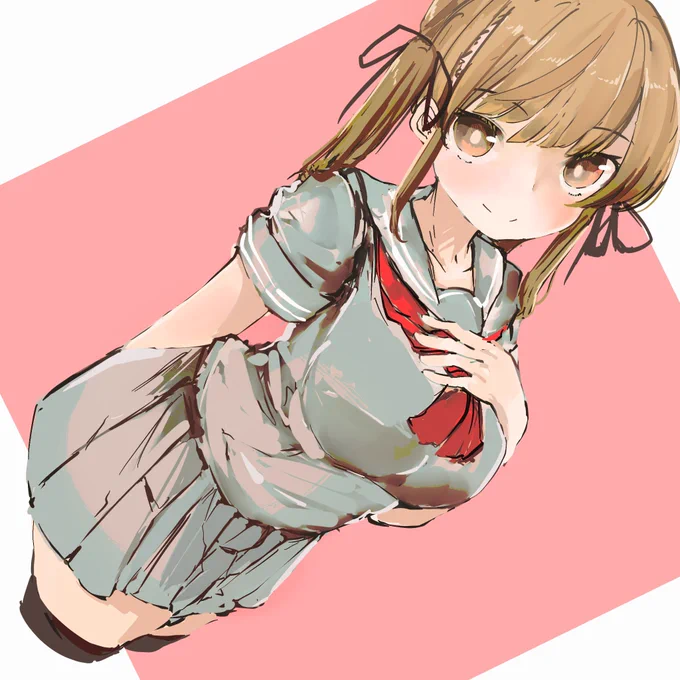 ちな去年の8月くらいに描いたイラストのリメイク