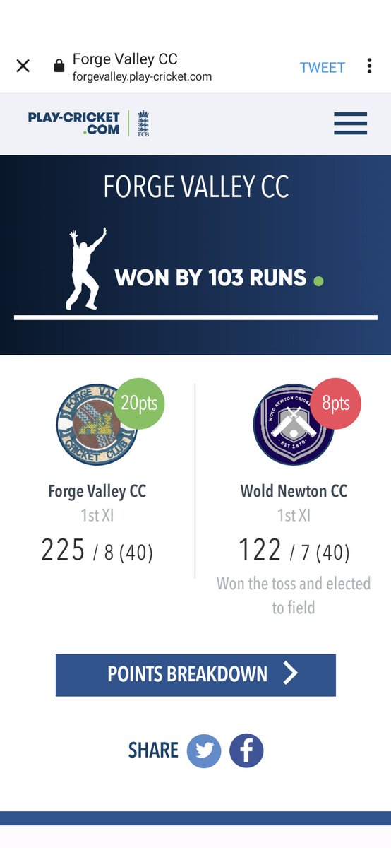 Forge Valley CC tweet media