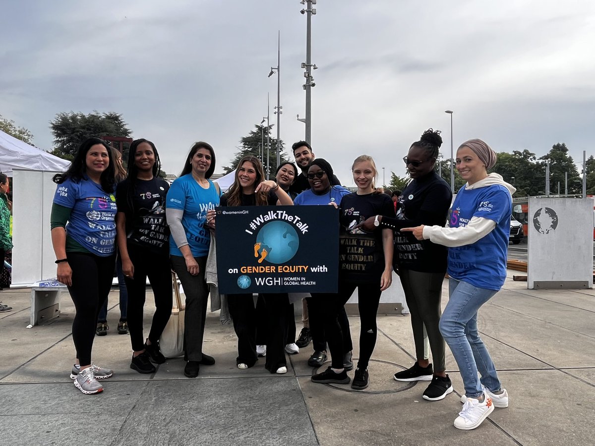 #WomeninGH at #WalkTheTalk stepping it up for women in health! @DrTedros we know you are a gender champion, are you going to walk the talk on gender at #WHA76? @WHO @gabbystern