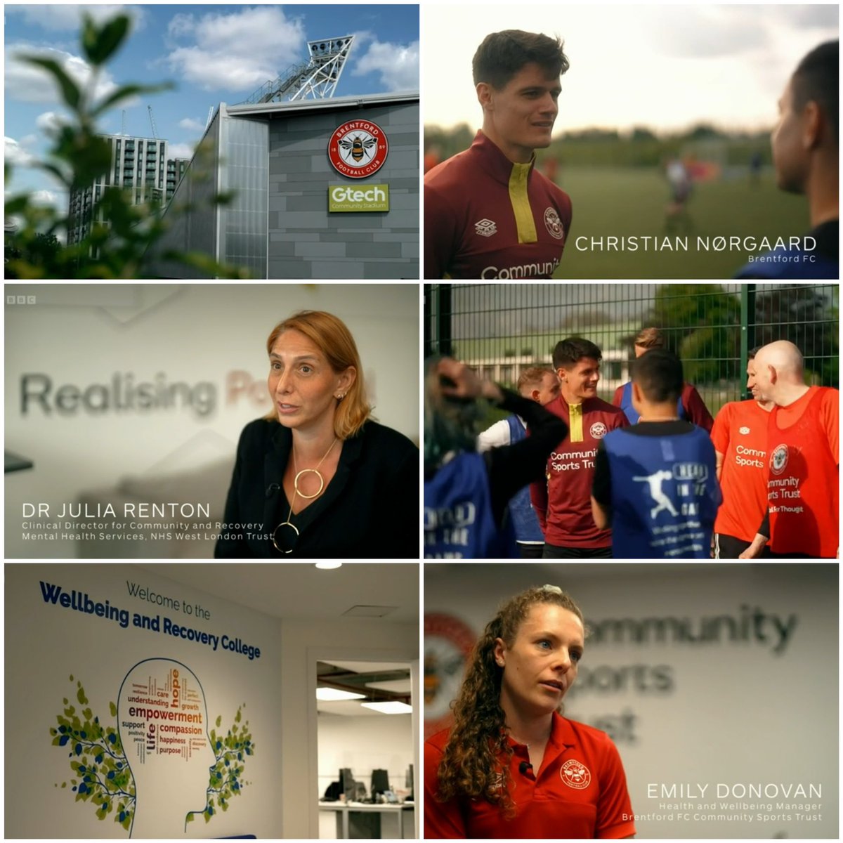 Thanks @BBCMOTD @GaryLineker for highlighting today the work of @BrentfordFCCST, working with @westlondonnhs to host our 3-borough Wellbeing and Recovery College (self referral) - great piece to end #mentalhealthawarnessweek ⚽️