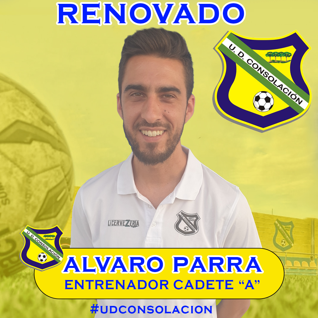 RENOVACIONES TEMP- 23/24

Alvaro Parra continuara con nuestro CADETE de 3ª Andaluza junto a Juanma y Rafa.

Mucha suerte Mister !!!!!!!

#todoalamarillo💛💙 
#adelanteconsolación 
#udconsolacion 
#since1980