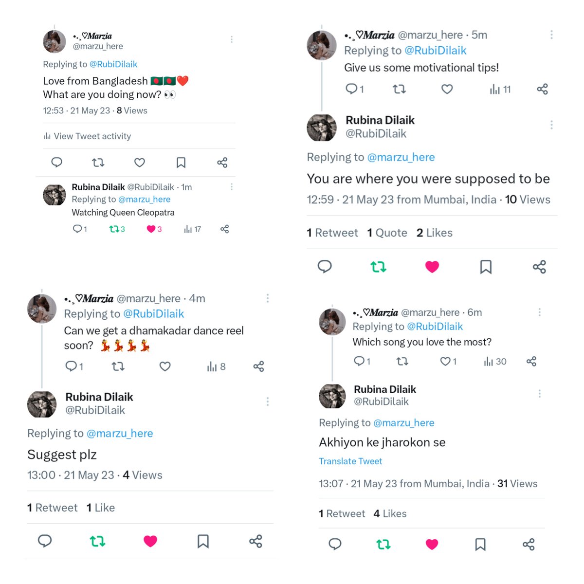 mystic_mabsoot's tweet photo. Got 4 reply, omggg still I can't believe it, Love you a lottttttt @RubiDilaik, you made my dayy, thank you so muchhh.π₯Ήπ₯Ήππβ€οΈβ€οΈπ«Άπ«Ά
#RubinaDilaik #AskRubi #RubiHolics https://t.co/R388Y0qnmg