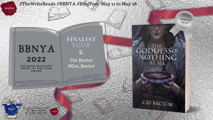 📣📣 New Tour Starting!! - BBNYA2022 runner up - ‘The Goddess Of Nothing At All’ by @Cat_Rector !! Be on the look out for all the fab reviews and posts from our amazing #bookbloggers #bbnya #thewritereads #TheGoddessOfNothingAtAll