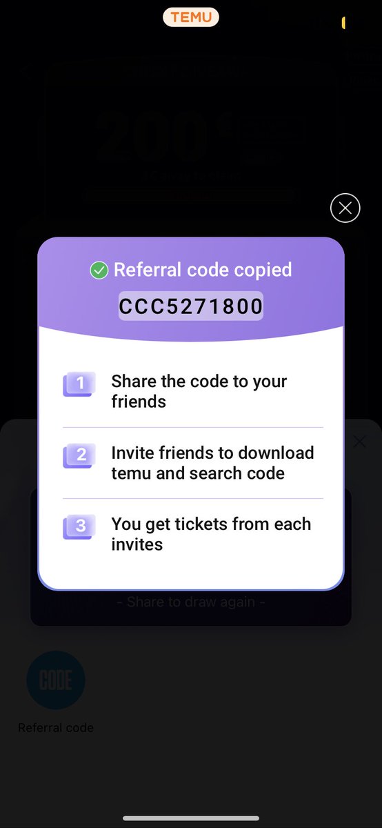 behavioruugh's tweet photo. porfa meted mi código “CCC5271800” en el buscador de la app TEMU, si vosotros también tenéis código pongo el vuestro!! #temu #TEMUapp https://t.co/mMYINe4U8o