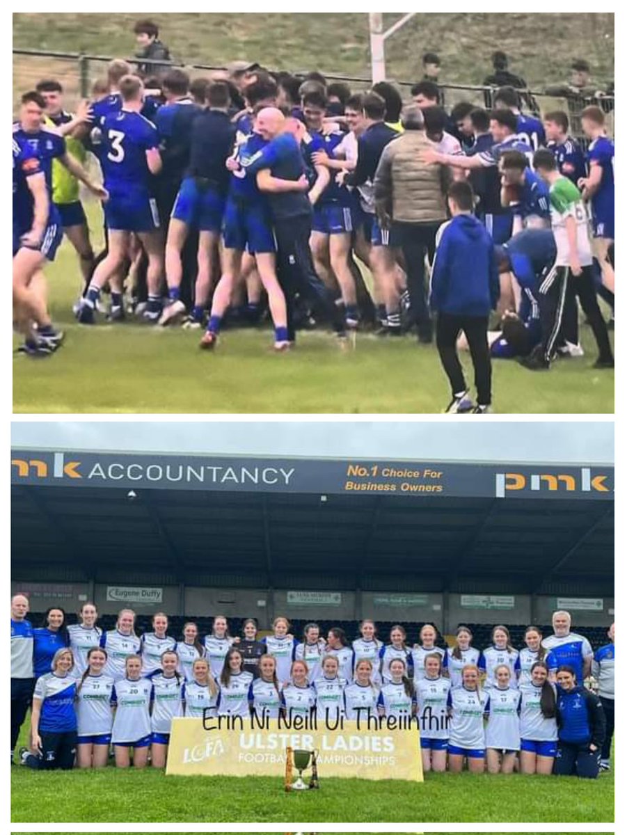 Congratulations to <a href="/Monaghan_LGFA/">Monaghan LGFA</a> minor girls&amp;management on their ulster A title yesterday 🏆 &amp; to <a href="/monaghangaa/">@monaghangaa</a>  on their ulster semi win after penos both V Tyrone 💪
#thefutureisinsafehands 👐👐