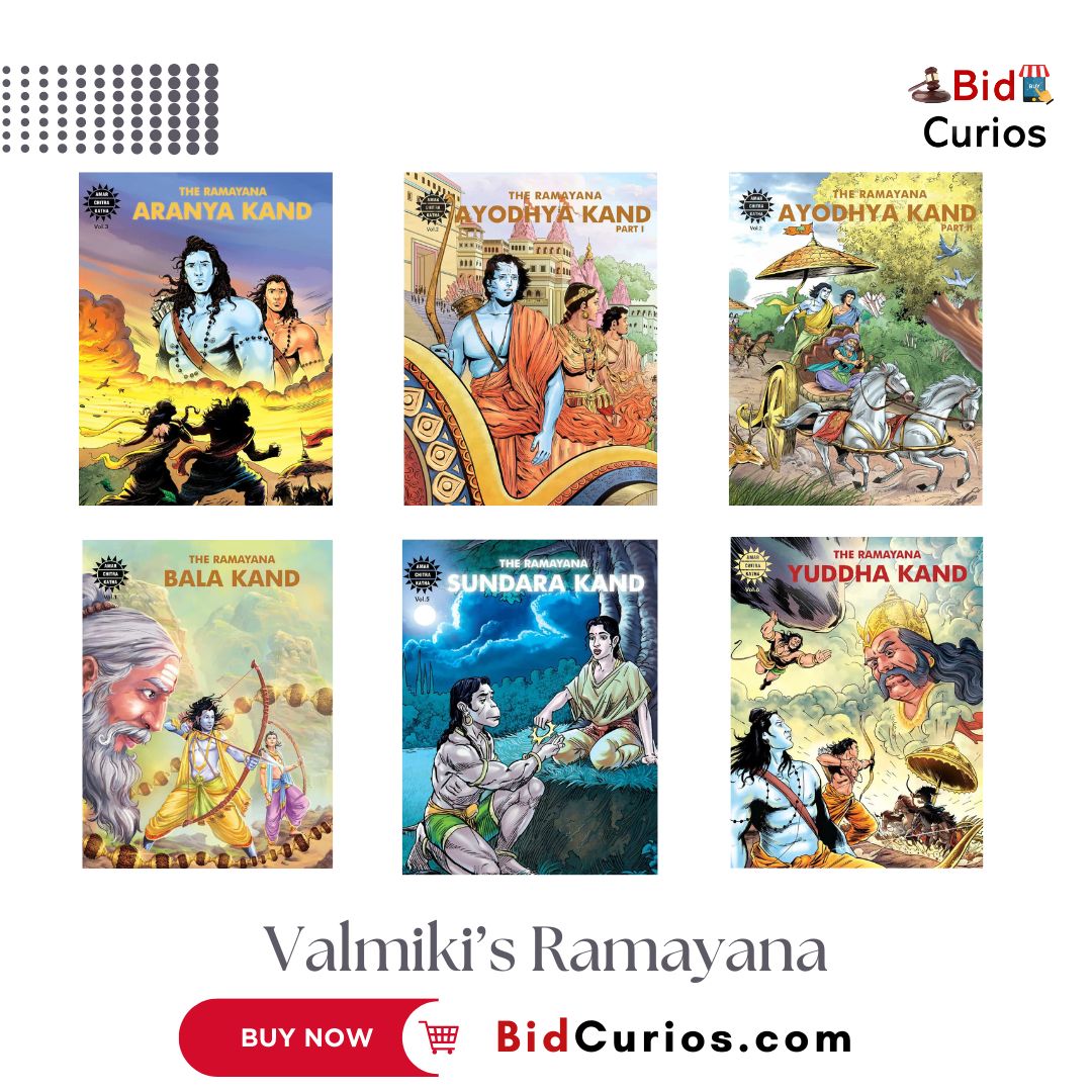 Valmiki’s Ramayana (6 vol set)

Buy at: bit.ly/3o8DXwl

#BidCurios #ValmikiRamayana #Ramayana #HinduScriptures #ReligiousBook #AncientWisdom #SpiritualText #DivineWisdom #DevotionalReading #Mythology #AncientIndia