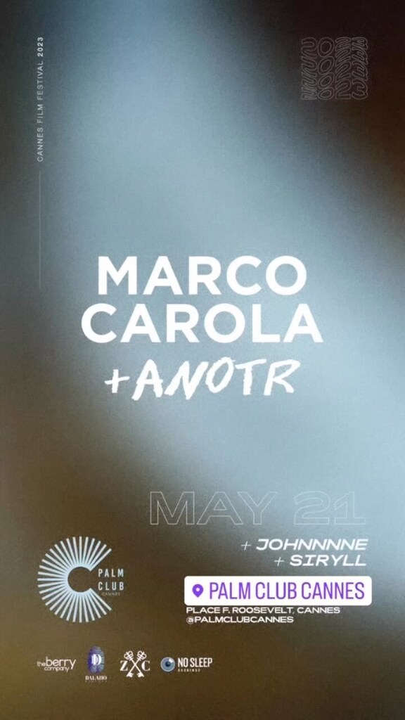 TONIGHT
@marcocarola Live Dj Set at Palm Club Cannes 🇫🇷
Table Booking 📲 DM instagr.am/reel/CsfxPQpoL…