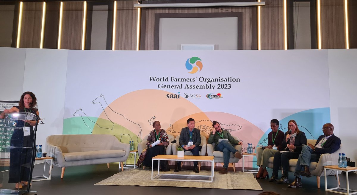 #WFOGA2023 has started with a super interesting conversation on what #regenerative food systems look like from the #farmers point of view.  <a href="/worldfarmersorg/">WFO</a> #REGEN10 #farmers4peace #farmers4foodsystems