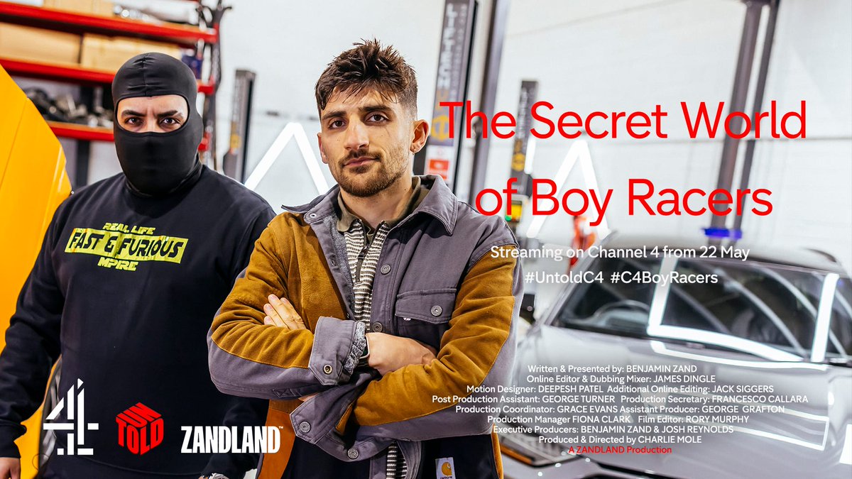 My latest film is on Channel 4 tomorrow. Featuring access to a secretive group of boy racers who organise 160mph races on public roads, playing a cat-and-mouse game with the police. Made with top team @BenjaminZand, Josh Reynolds and AP @georgecgrafton. Edited by Rory Murphy.