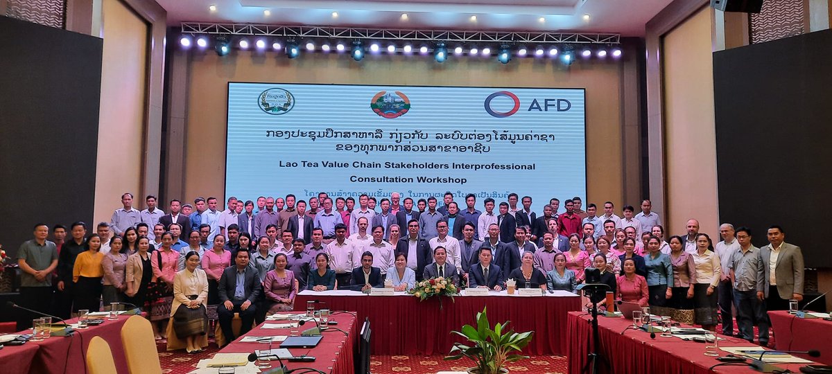 PierreFerrand6's tweet photo. #InternationalTeaDay2023 in Lao PDR! Produced by smallholder family farmers, traditionally wild crafted &amp; cultivated in forest or through agroforestry, building upon thousands of years of ethnic traditions &amp; indigenous knowledge, Lao tea is truly unique! https://t.co/LeSUosqd7l
